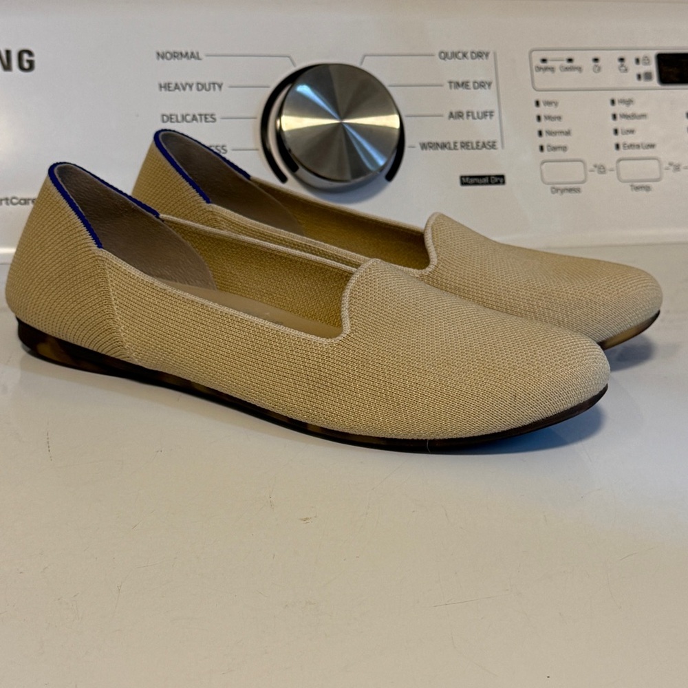 Beige Rothy's round toe